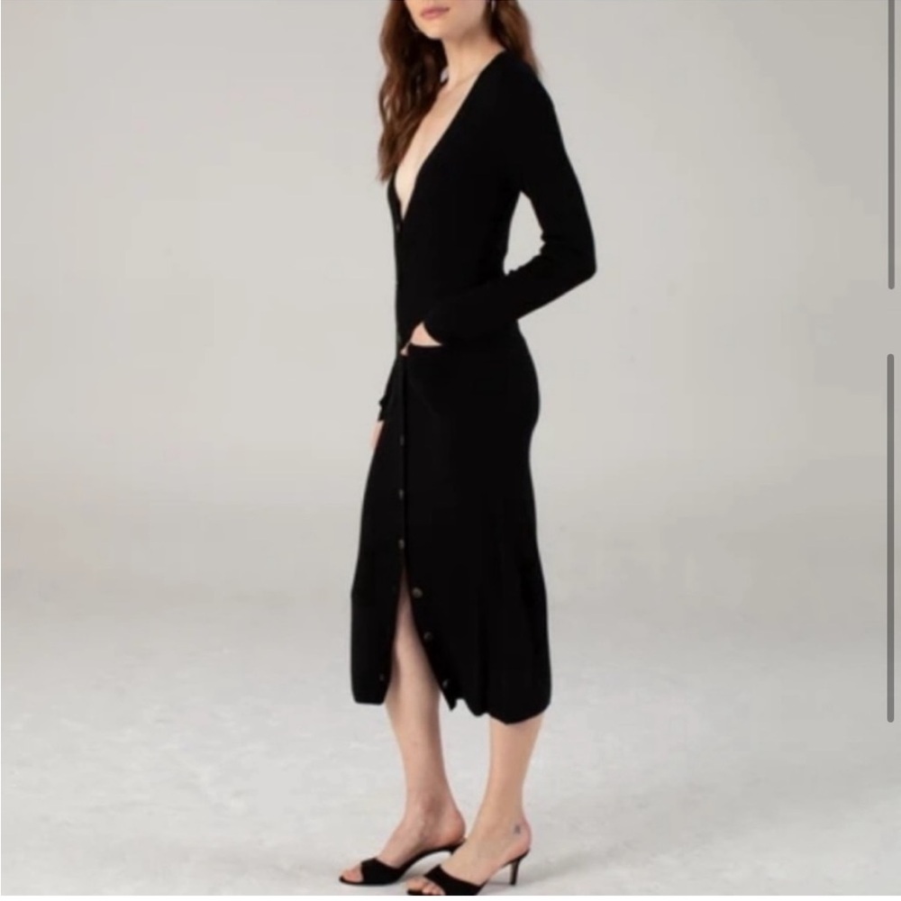 NAADAM Silk+Cashmere Shirtdress Cardigan